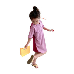 Conyson Wholesale 2023 Korean High Quality Vintage Costume Casual Summer Cotton Short Sleeve Fairy 2-8 Years Kids Clothing Dress