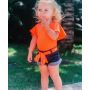Factory Direct Girls Stretch Solid Color Suit New Arrival Toddler Girls Boutique Summer Ruffled Flared Sleeve Clothing Set