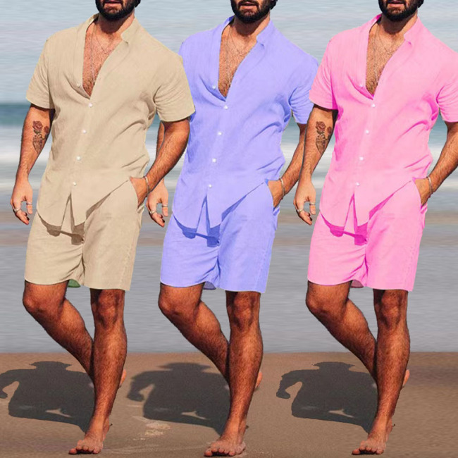 New 2023 Jogger Custom Logo Casual Sweatshirt Lounge wear Vintage Designer Stacked Beach Clothing 2 Pieces Short Men Sets