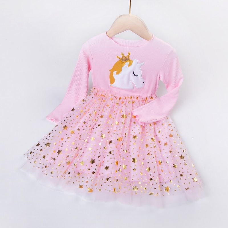 Children Fancy Unicorn Dress Princess Birthday Costume Kids Christmas Carnival Dresses for Girls Cosplay Clothing Robes Filles