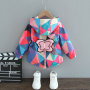 Conyson Spring Summer Autumn Girls Fashion Thin Flower Hooded Jacket Baby Kids Children Sweet Coat