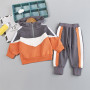 Conyson Spring Cotton Kid Boys Fashion Full Sleeve Hoodie Pants 2pcs Set Fall Sportswear Children's Clothing Sets for Boys