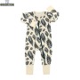 Conyson Hot Selling Spring Autumn Organic Cotton Cute Long Sleeves Zipper Knitted Children Clothing Vintage Baby Rompers