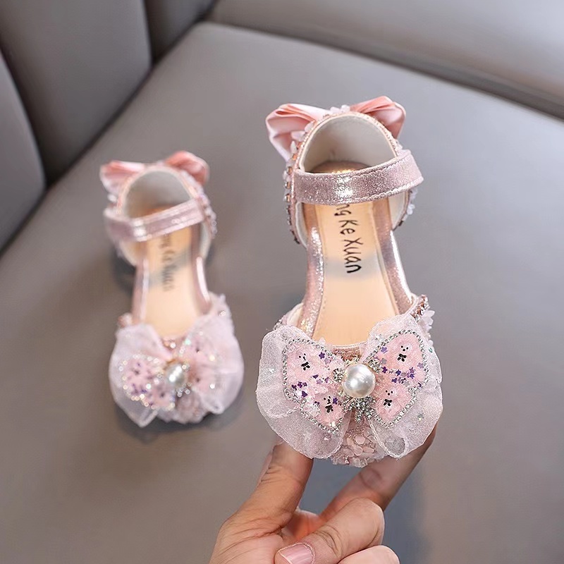 Conyson Summer Hot Sale New Fashion Korean Toddler Children's Sequins Kids Girl Shine Dancing Shoes