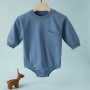 Conyson Wholesale New Autumn baby High Quality romper Solid Cotton Long Sleeve Infant Baby sweatshirt Romper