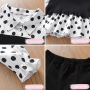 Conyson Hot Sale Spring Two Piece Outfits Dress + Bell-bottomed Pants Cute Baby Girl Clothes Kids Casual Wear Kids sets