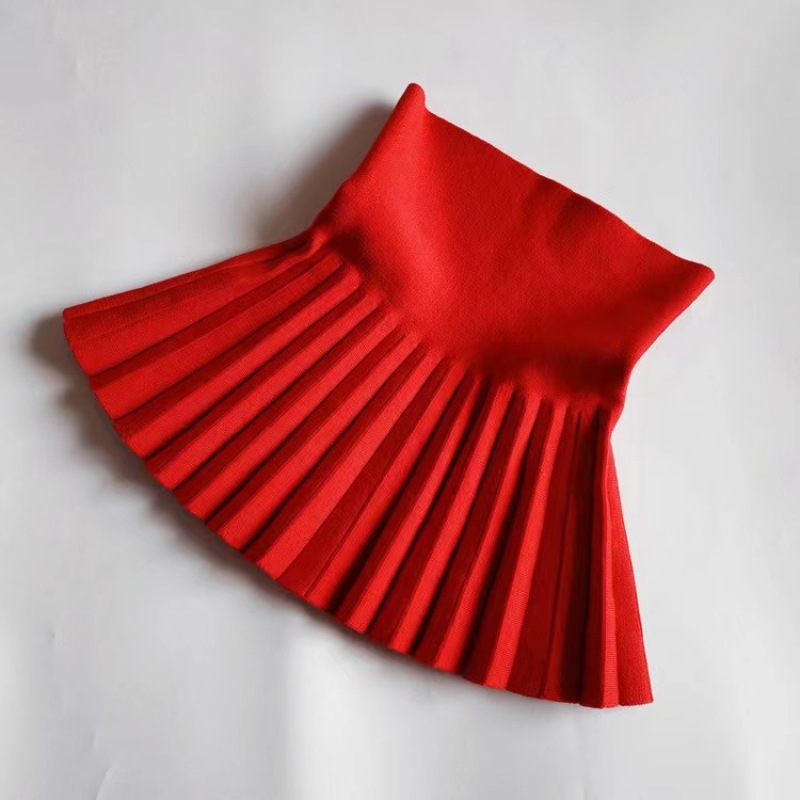 Conyson  Baby Toddler Children's Clothing School Girls Knit Skirt Bottoming Princess Pleated Skirts For Kids Children Clothes
