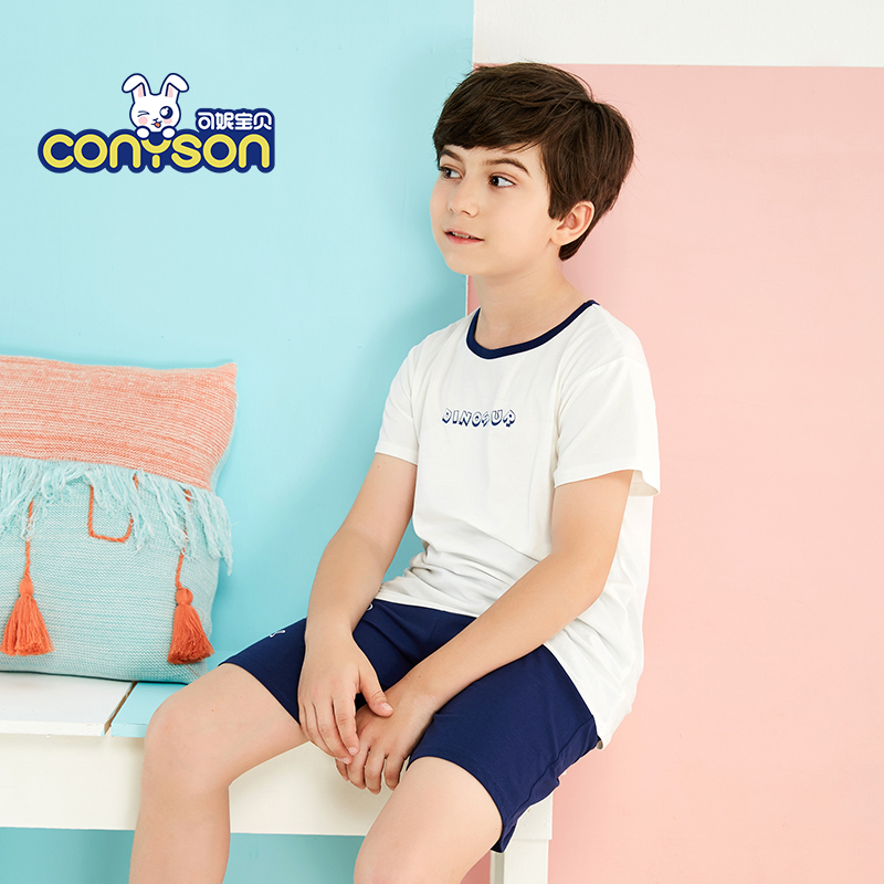 Wholesale kids cotton pajamas new products boys summer clothing set SY20935