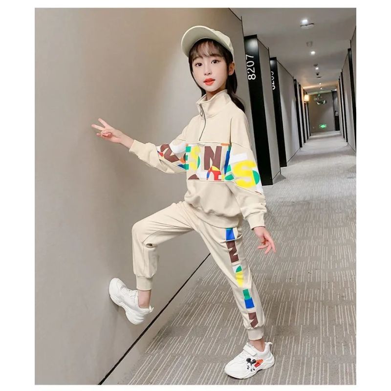 Conyson Children Clothes Autumn Cartoon Girls Sets Long Sleeve Tracksuit 2- 13 Years Girls Clothing Sport Suit Kids Clothes Sets