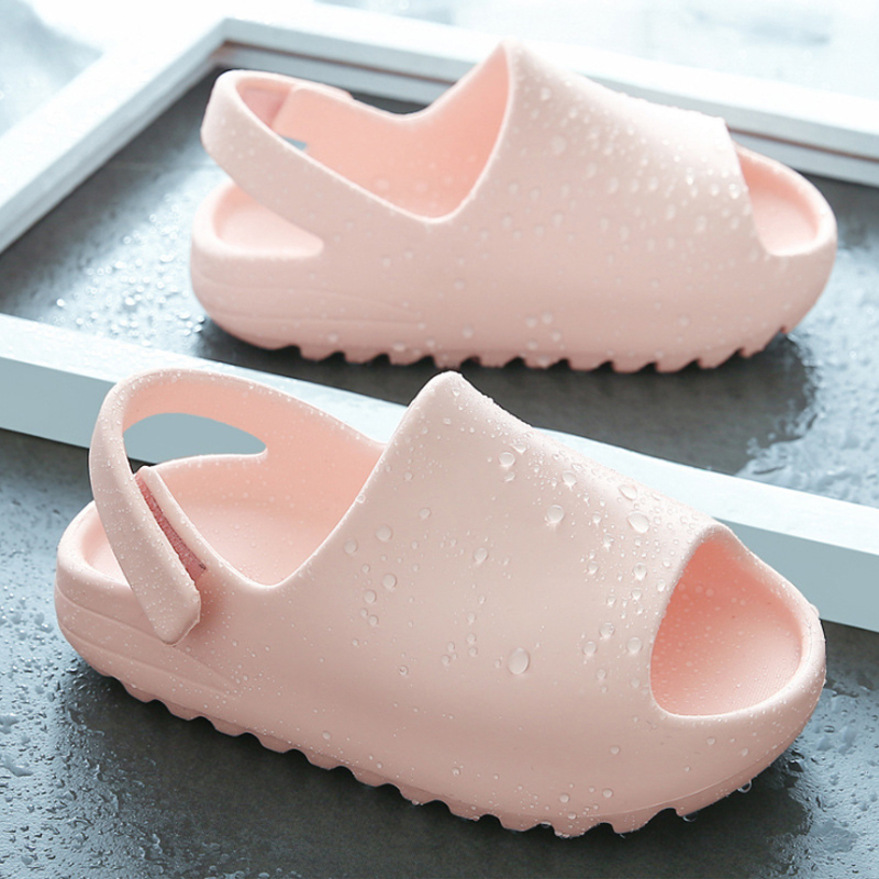 Conyson Hot sale super soft 100% real indoor EVA children's slippers children baby kids slides