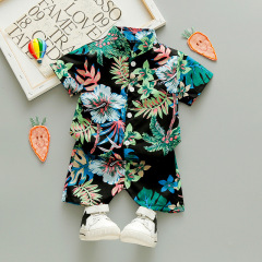 Conyson Wholesale New Fashion Toddler Kids Designer Summer 1-5 Years Clothing Jogger 2 Pieces Little Boy Matching Kids Set