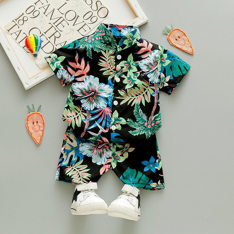 Conyson Wholesale New Fashion Toddler Kids Designer Summer 1-5 Years Clothing Jogger 2 Pieces Little Boy Matching Kids Set