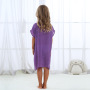 Conyson High Quality Kids short Sleeve Dress 100% polyester hollow out flower pure color Summer Girls Dress Girl Clothes Dress