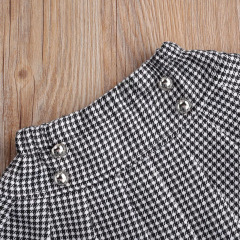 Conyson Wholesale Hot Sale Black Long Sleeve Pullover Baggy Baptism Baby Clothes Solid Toddler Girl 1-7 years dress set