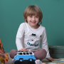 Conyson Wholesale New Designer Animal Print Children Sleepwear Winter Unisex Long Pants Kids Pajamas Set