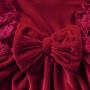 Conyson Princess Dress  England Style Children Skirt Hairband 2 Piece Double Ruffle Lovely Party Velvet Kids Dresses