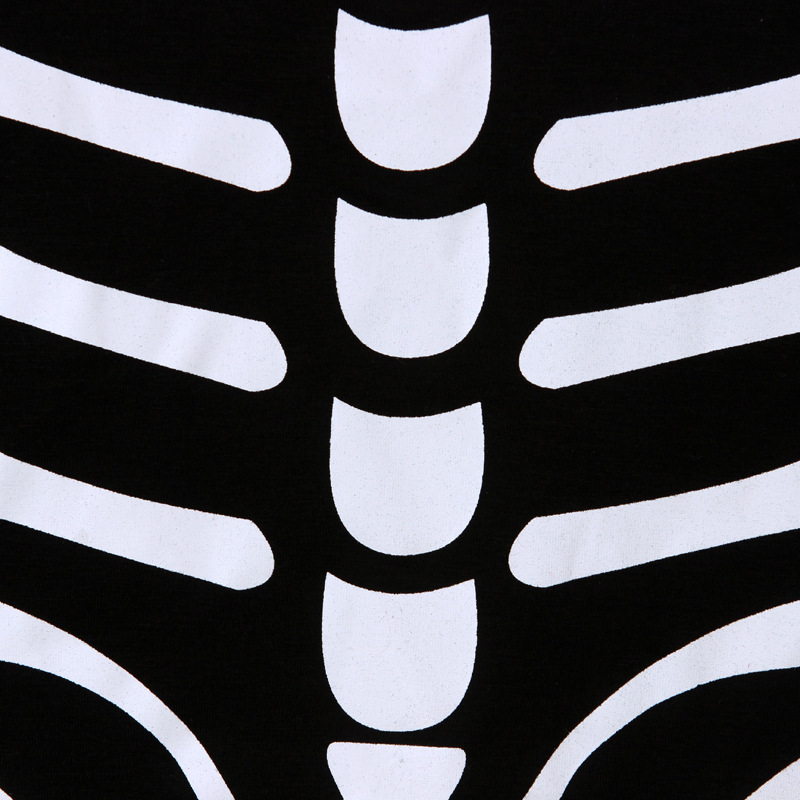 Newborn Baby Children Halloween Jumpsuits Bones Skeletons Printing Long Sleeve Romper Party Playsuit Cute Infant Clothing