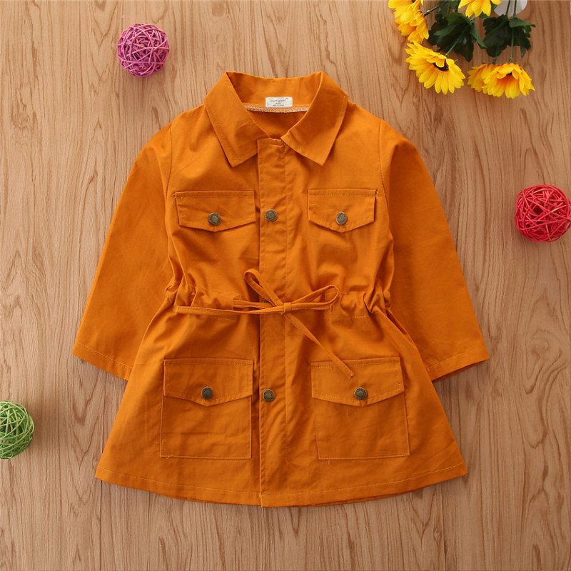 Latest Design Fashion Long Sleeves Toddler Girls Camouflage Printed Girls' Dust Kids Coat