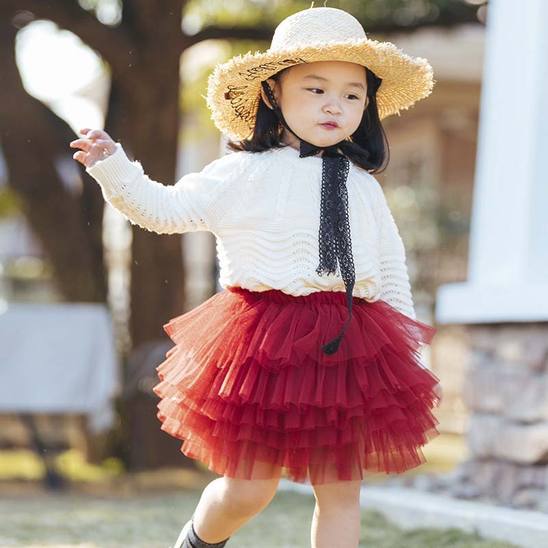 Factory Supply Fluffy Girls Pink Ballet Skirts Girls Classical A-line Solid Color Ballet Tutu Dress