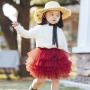 Factory Supply Fluffy Girls Pink Ballet Skirts Girls Classical A-line Solid Color Ballet Tutu Dress