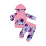 New Style Baby Cotton Knitting Clothing Sets Floral Print Toddler Baby Girl Clothing Sets Baby Tops+pants 2pcs Sets