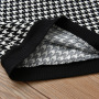 Conyson Winter Hot Sale Children Clothes Knit Long Sleeve Houndstooth Top Leather Shorts Belt Two Piece Elegant Girls Outfits