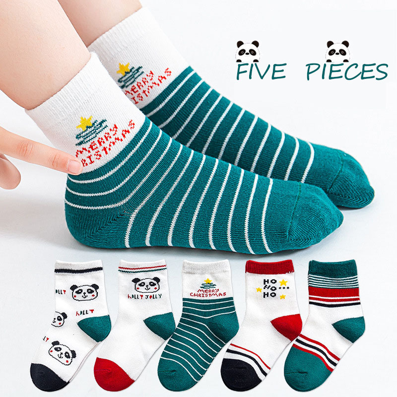 Conyson Baby Kids Soft Cotton Socks Boys Girls and Babys Cute Cartoon animal Stripe Dots Fashion Sport Socks for Christmas Gift