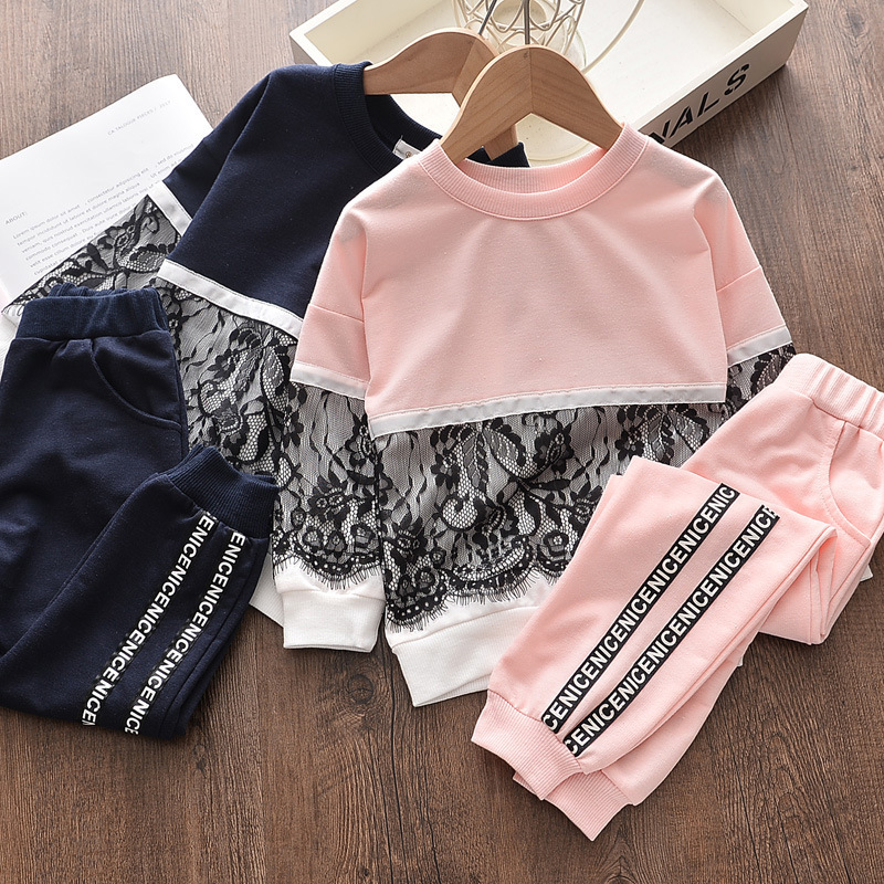 2021 Latest Trend Children's Set Child Set Wholesale suits Kids sweat suits little girls clothing sets
