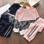2021 Latest Trend Children's Set Child Set Wholesale suits Kids sweat suits little girls clothing sets