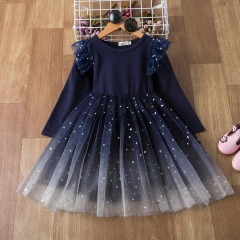 Conyson Floral Fall  Promotional Oem China Wholesale Tulle Premium Summer Kids Formal Girls Birthday Dresses