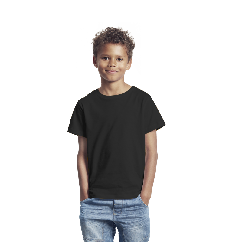 Conyson Custom Machine Printing Logo 100% Cotton Summer Short Sleeve Boys T Shirt Solid Breathable Boy's T-Shirts