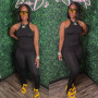Conyson Custom High Quality Summer Vest Apparel Boutique Clothing Seamless Sexy Ladies Exercise Outfit Women plus size 2 Pcs Set