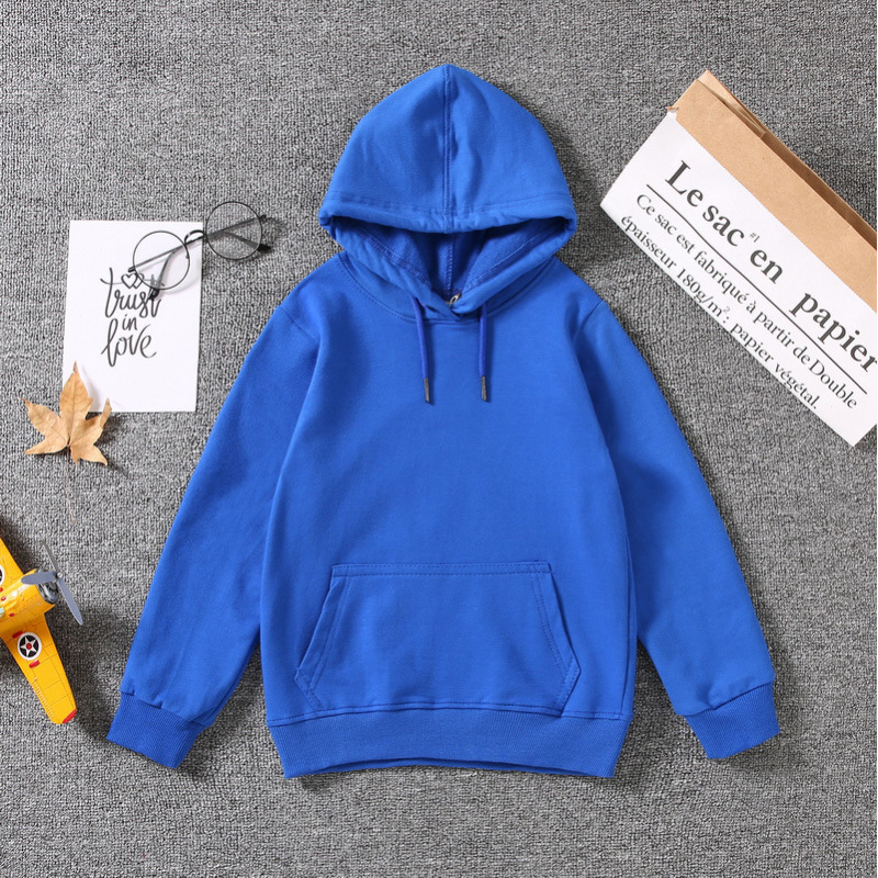 High Quality Wholesale Custom Sweatshirts Knitted Kids Pullover Hoodies Blank
