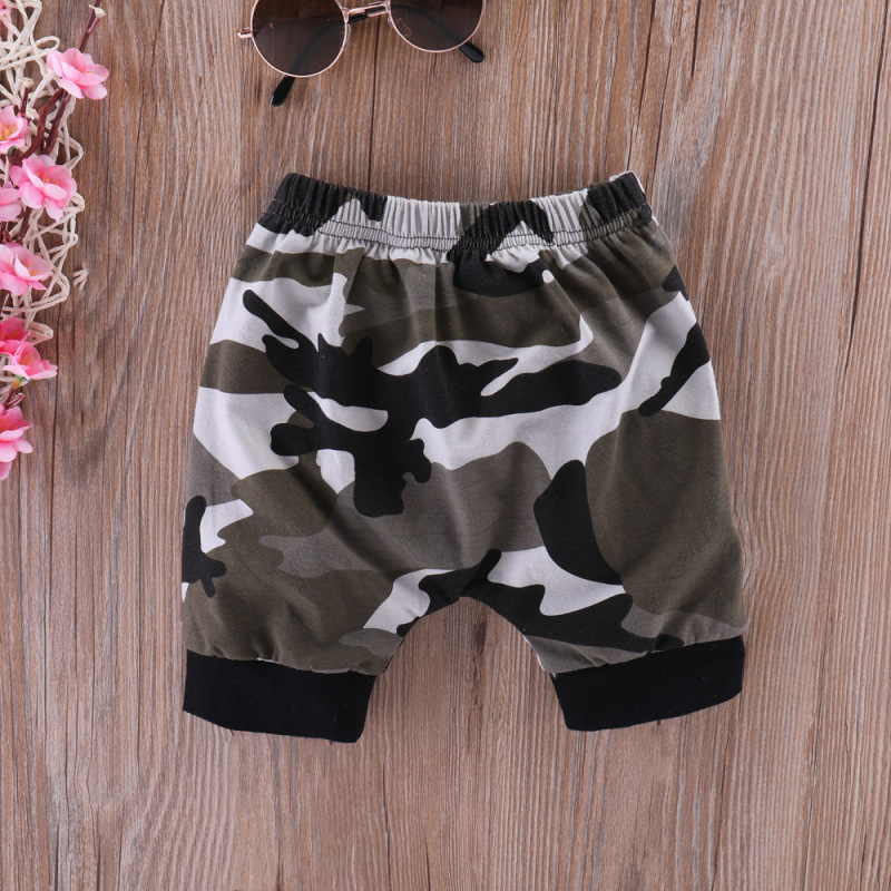 Wholesale Letter Print Short Sleeve Cotton Knitted Kids Toddler Boys Summer 2 Piece Clothes Set