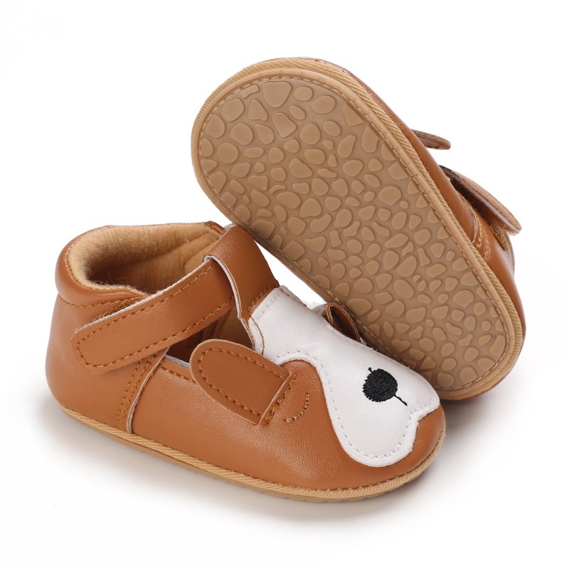 Wholesale 3D Cartoon Animals Pattern Toddler Shoes Breathable Antiskid Unisex Hook Loop Kids Infnt Shoes For 3-12M Baby