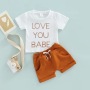 Conyson Summer Toddler Boys Polo Shirt+Shorts Sets Cotton Short Sleeves Stripe T Shirt Casual Baby Boy 2 pcs Suit Outfits