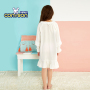 hot sale New fashion cotton lace ruffle nightgowns for girls kids clothes girl's dress