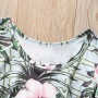 New Wholesale Conyson Summer little Girls Summer Clothing Sets Trumpet Sleeve Floral Patterns Top T-shirt Baby Skirt Sets