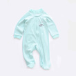 Sky blue rabbit two-way zipper climbing suit