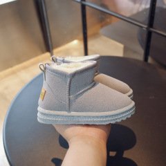 Conyson wholesale rts infant kids korean fashion designer toddler child solid velvet shoes winter Newborn baby girl Martin boots