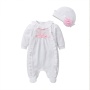 Wholesale Price Baby Clothing Spring Girls Footwear Jumpsuit Baby Climbing Suit With Hat