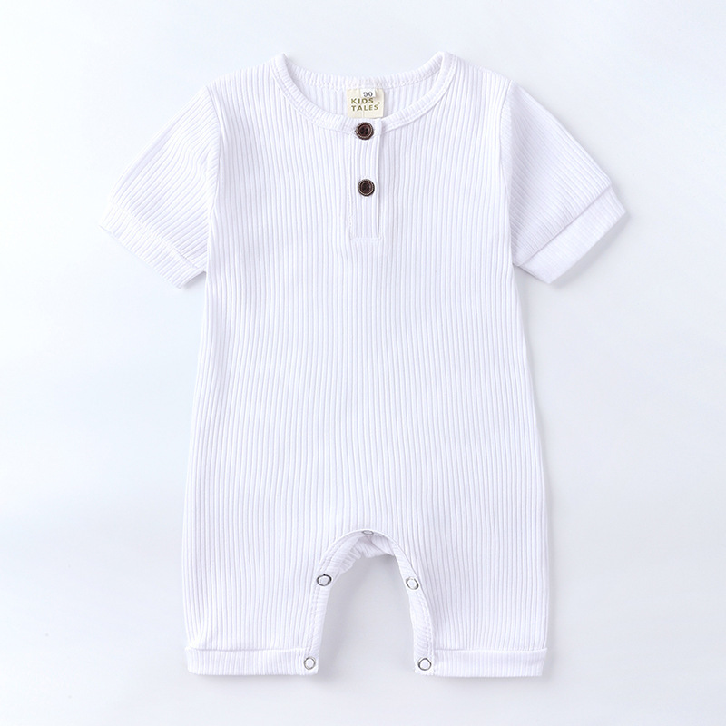 Hot Sale Summer One Piece Baby Clothes New Born Boy Girl High Quality Stretch Home Wear Kids Rompers Pajamas Babies