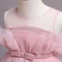 Conyson Wholesale Mesh Children Girls Formal Evening Dress Ball Gown Kid Girls Princess Party Fancy Tutu Dresses