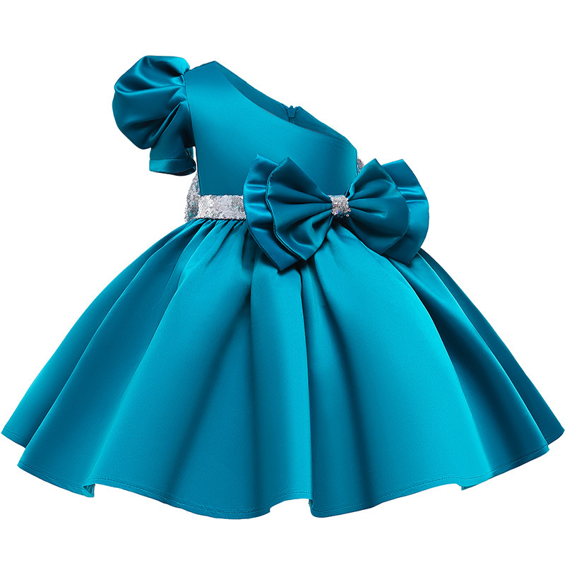 Conyson New Style Wedding polyester Frock baby Kids Girls Birthday Party Princess dress gowns wear clothing full Girls Dresses