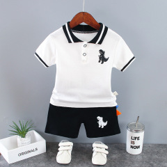 Conyson Summer Newborn Bulk Summer Boutique 2023 Baby Boy Cotton Toddler Clothinhg Suit 1-5 Years Boys Shorts And Shirt Set