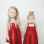 Conyson Baby Girls Summer Bowknot Sleeveless Casual Slip Dress Red Mini Sundress Girl Suspender Princess Ruffled Skirt
