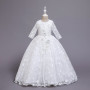 Girl Dresses Kids Fancy Formal Party Long Gown Irthday Party Party Girl Ball Gown