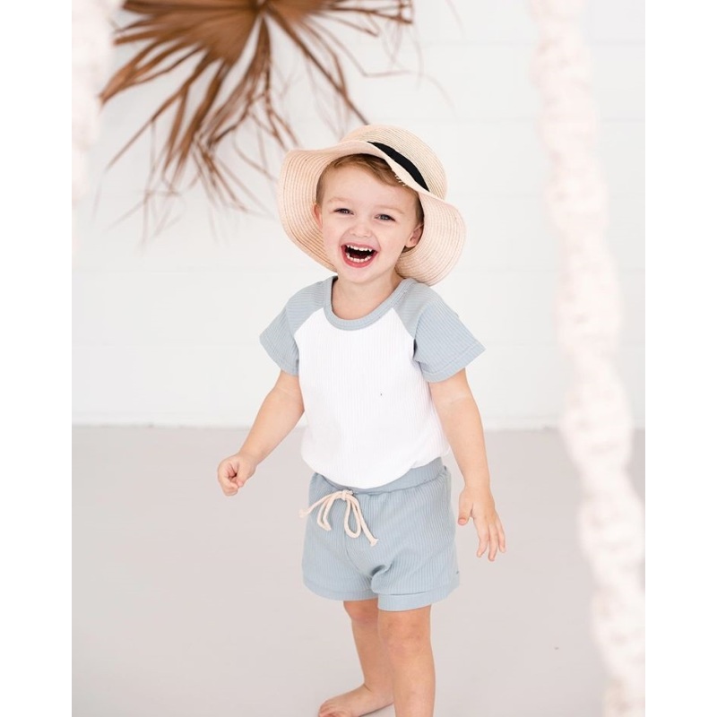 Conyson Toddler Baby Girls Boys 1-5Y Kids Summer Clothes Short Sleeve T-shirt Tops + Shorts Pants 2Pcs Outfits Set