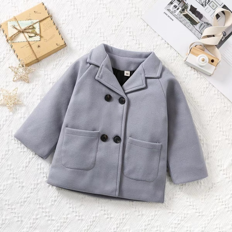 Conyson Winter Fashion Kids Girls Solid Coat Design Clothing High Quality Long Sleeve Children's Boys Clothes Jean Jacket