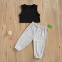 Conyson Summer Kids Baby Girls Cool Fashion Sleeveless Tops Vest Long Pants Outfits Kids Tracksuit Kid Clothing Toddler Sets